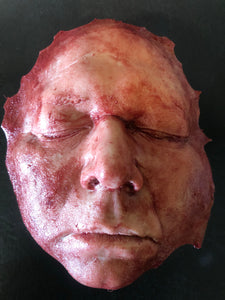 Skinned adult male face