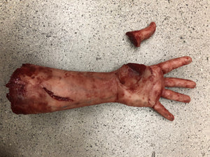 Severed arm with magnetic thumb