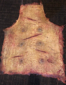 Skinned pig belly apron